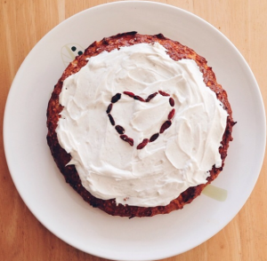 Carrot protein cake