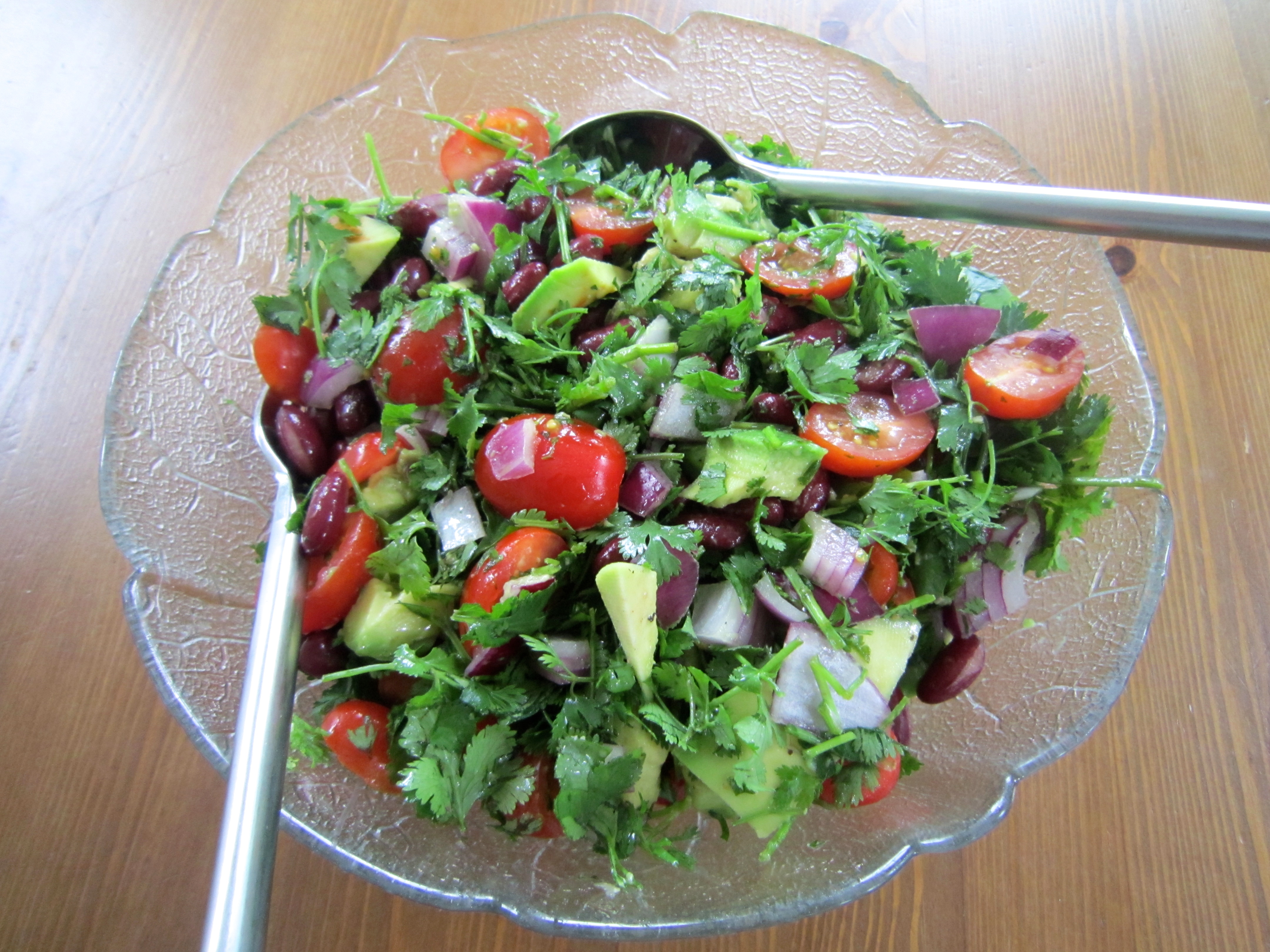 Avocado &amp; Coriander Summer Superfood Salad - Nics Nutrition