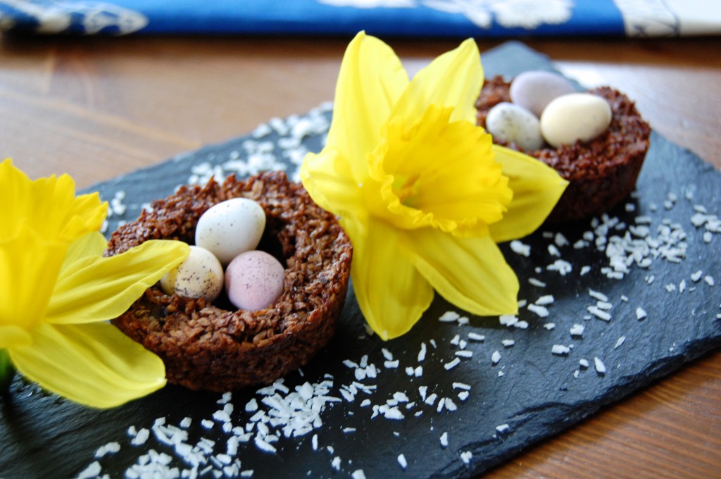 Easter Chocolate Macaroon Nests