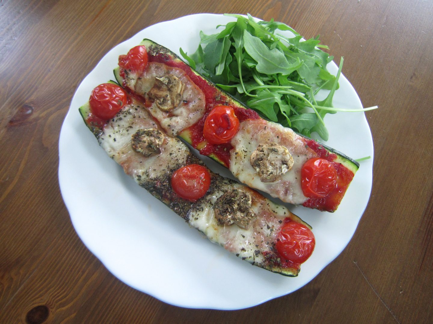 Courgette Pizza Boats