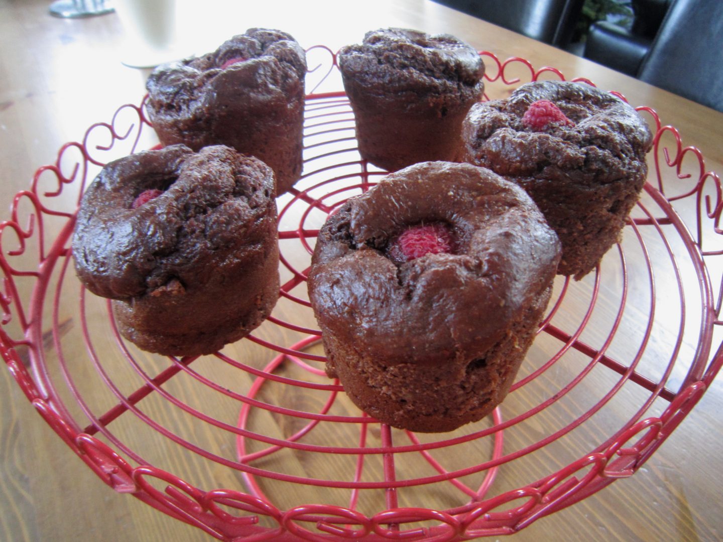 Chocolate & Raspberry Protein Muffins